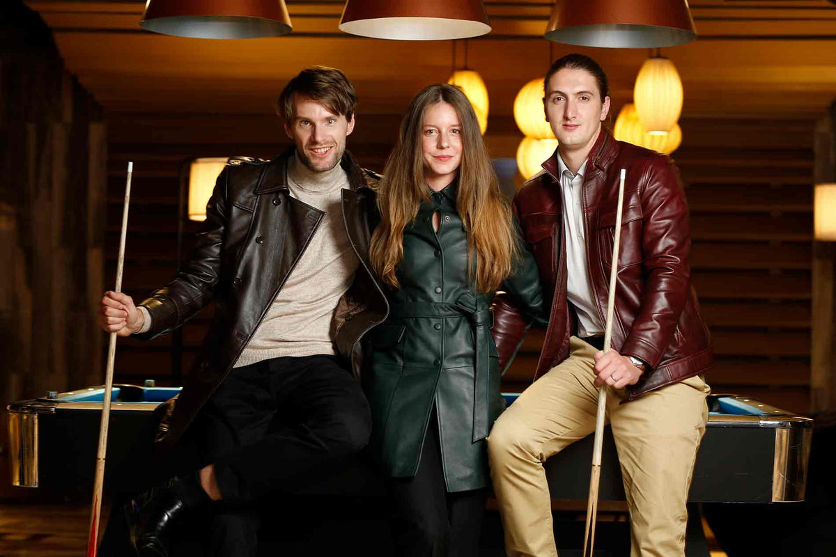 Premium Leather Jackets for Men in Nepal Harrington Nepal