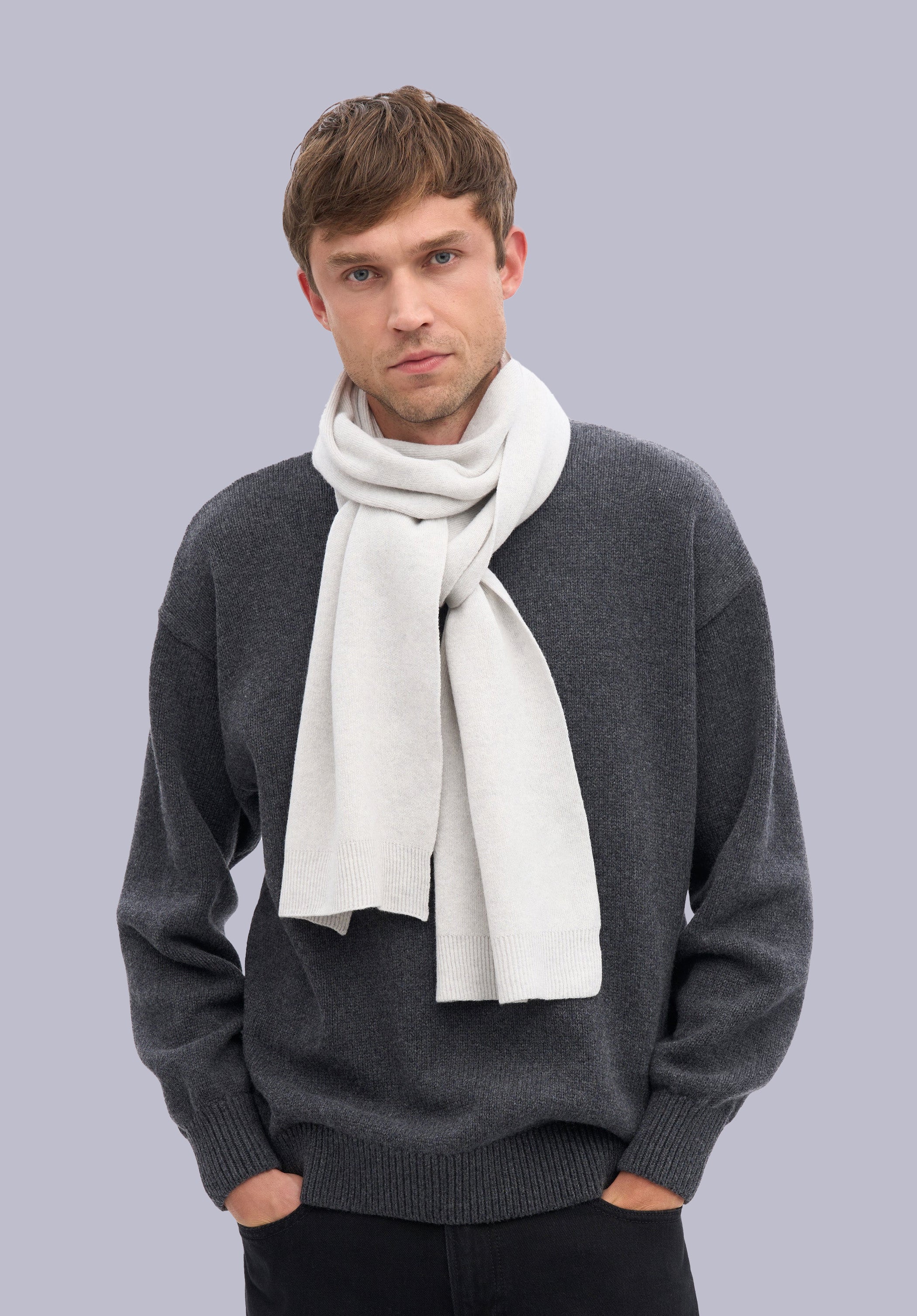 SLATE MERINO MUFFLER