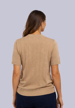 Load image into Gallery viewer, SUMMER CHAMPAGNE MERINO RIB TEE
