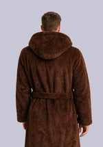 Load image into Gallery viewer, CARAMEL WINTER HOODIE ROBE
