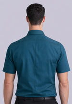 Load image into Gallery viewer, MARINE HALF BAMBOO SILK SHIRT
