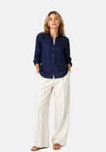 Load image into Gallery viewer, INDIGO LINEN SHIRT
