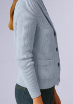 Load image into Gallery viewer, SLATE MERINO SHAWL CARDIGAN

