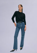 Load image into Gallery viewer, EBONY MERINO CREW SWEATER
