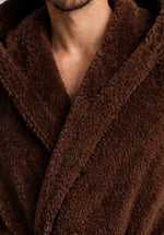 Load image into Gallery viewer, CARAMEL WINTER HOODIE ROBE
