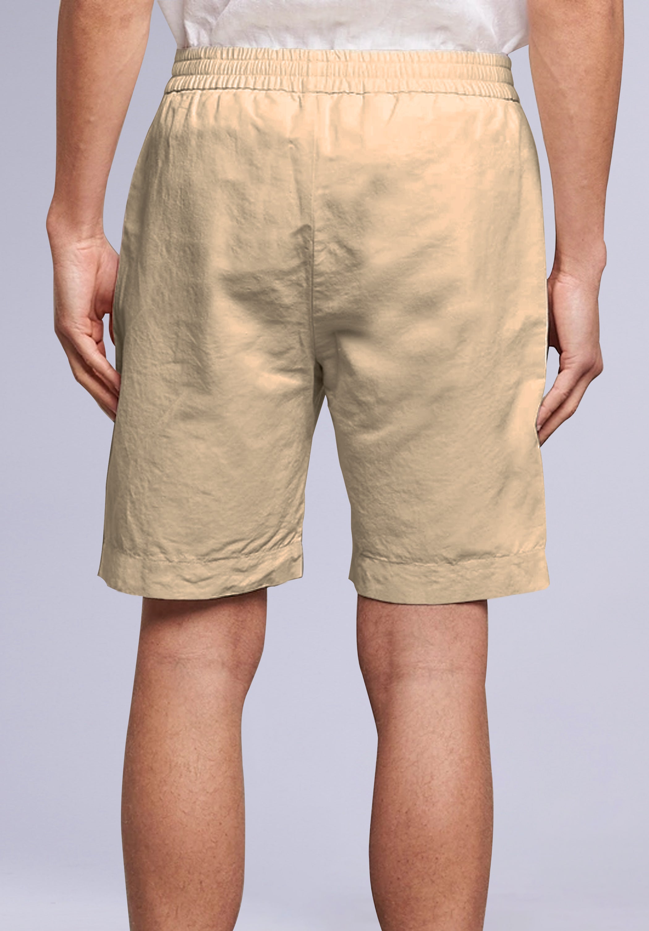 Bisque Cotton Linen Shorts