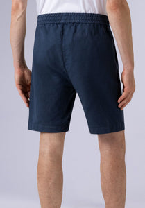 Marine Cotton Linen Shorts