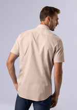 Load image into Gallery viewer, KHAKI HALF BAMBOO SILK SHIRT
