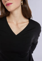Load image into Gallery viewer, EBONY MERINO V NECK
