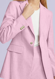 CORAL COTTON LINEN JACKET