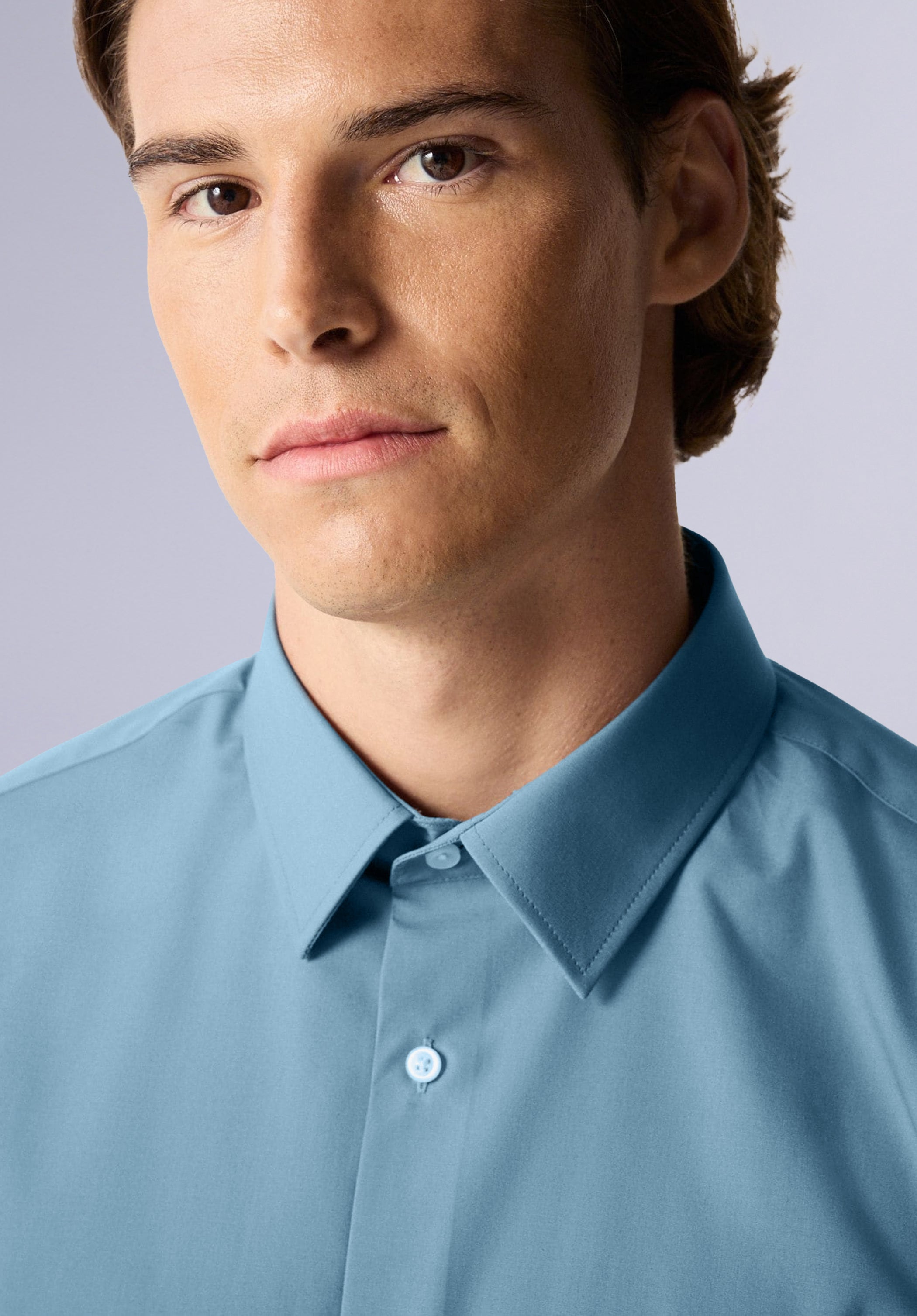 TEAL BAMBOO SILK SHIRT