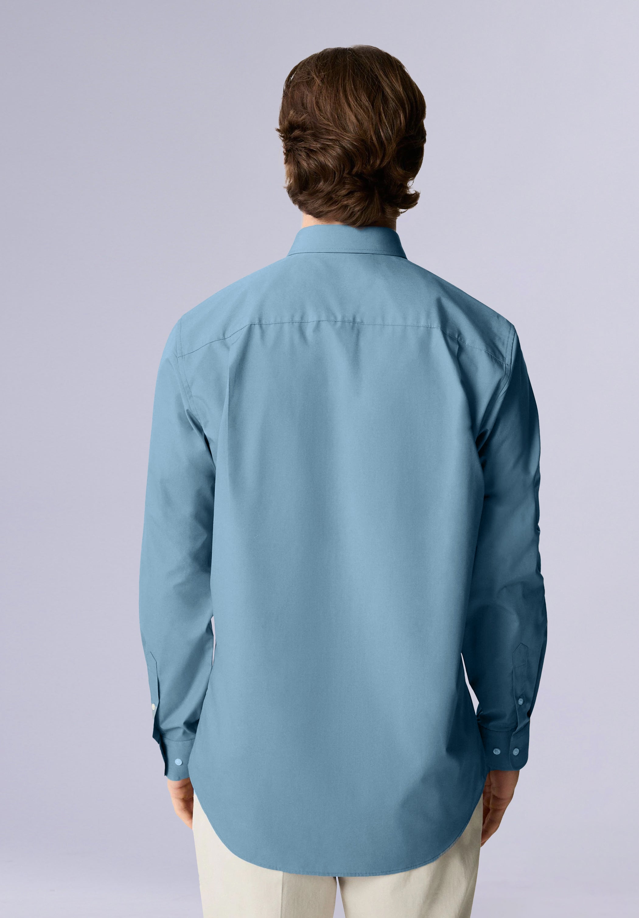 TEAL BAMBOO SILK SHIRT