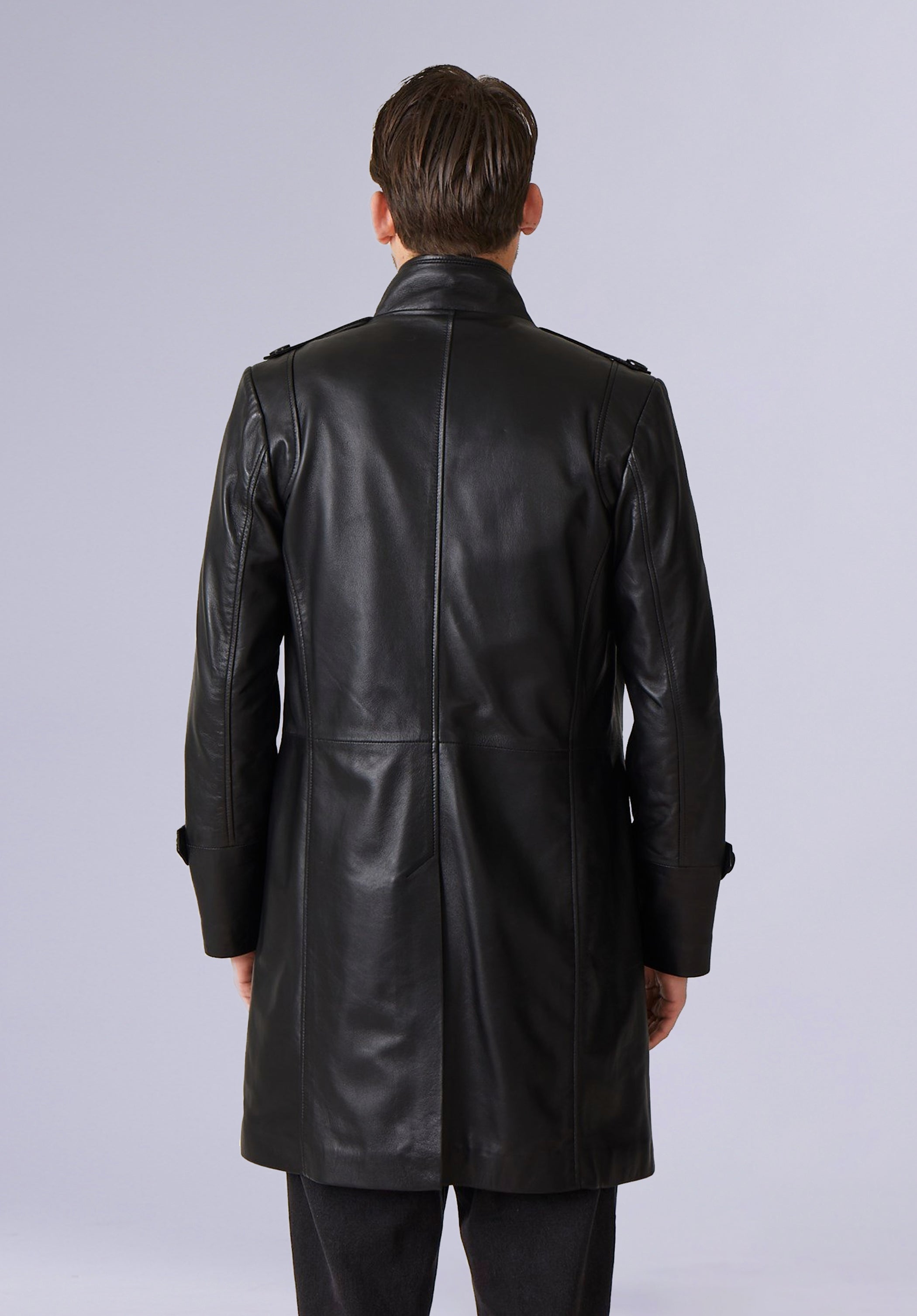 COLEMAN LEATHER TRENCH