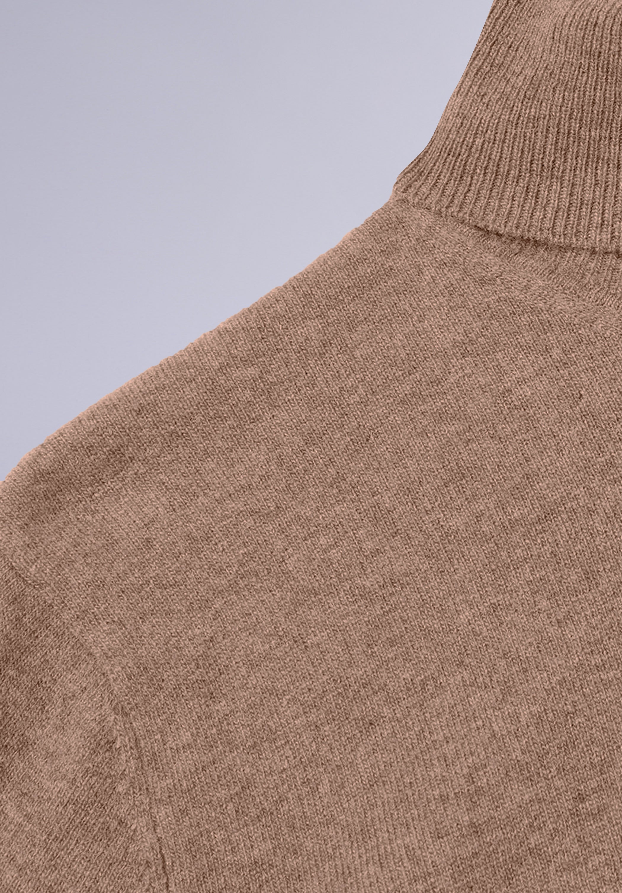 BEIGE MERINO HIGHNECK