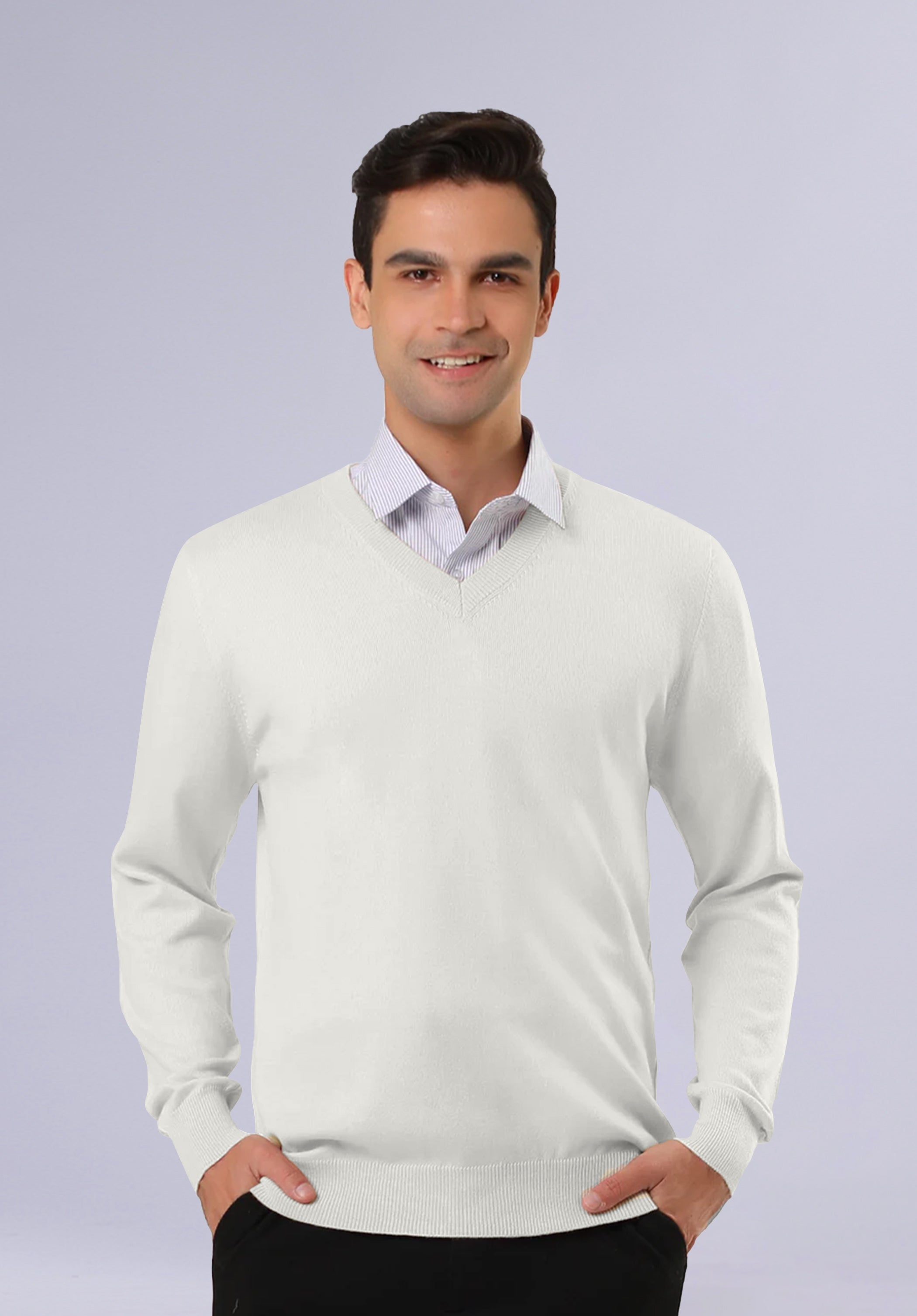 PEARL MERINO V NECK