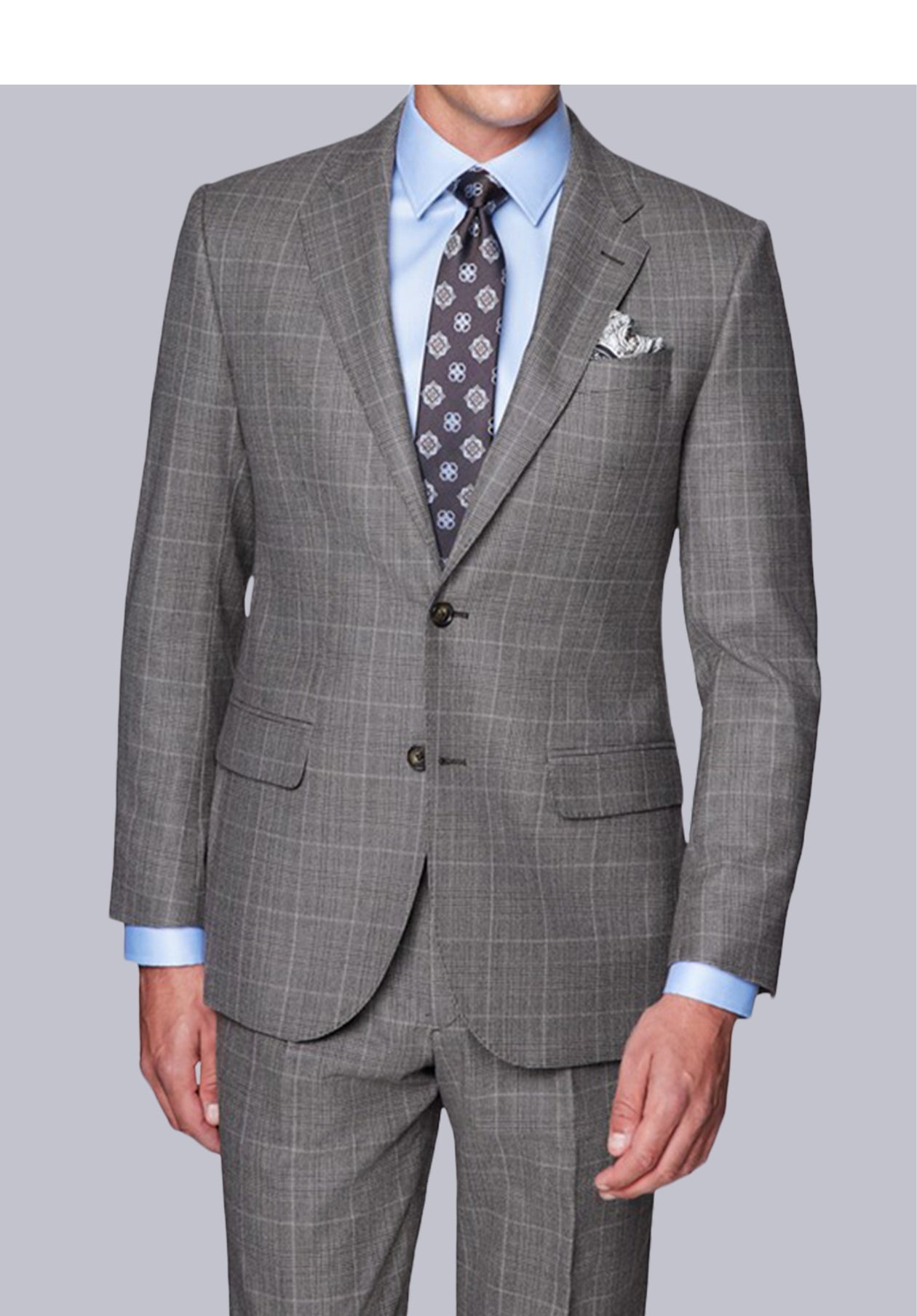 In Nepal Coat Pant Online Price Blue Plaid Suit: Classic Design