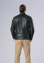 Load image into Gallery viewer, biker luxury leather jacket-men
