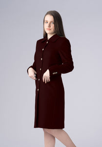 cashmere straight dress-coat