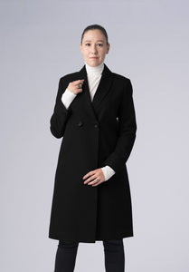 woolen double breasted-coat